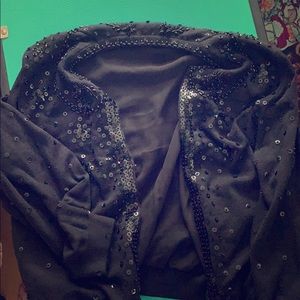 Sequined Black Cardigan